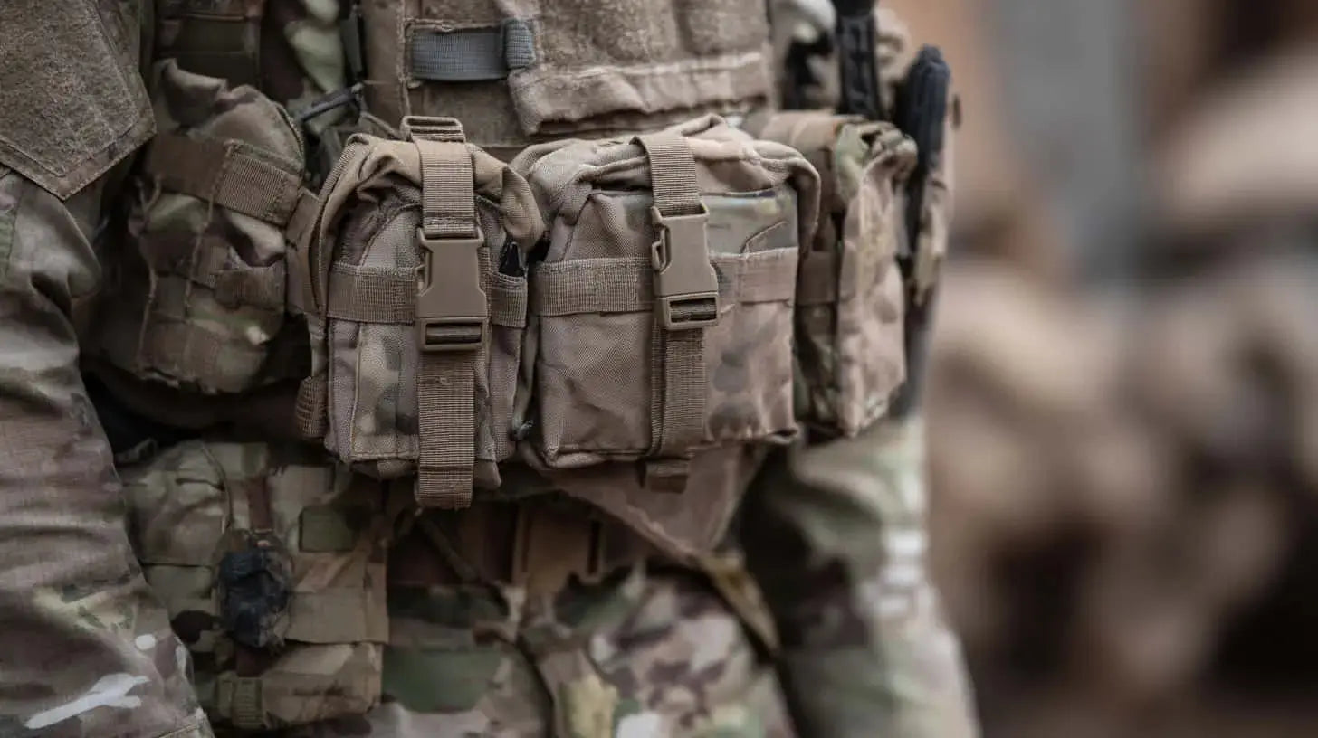 Placement MOLLE sur gilet