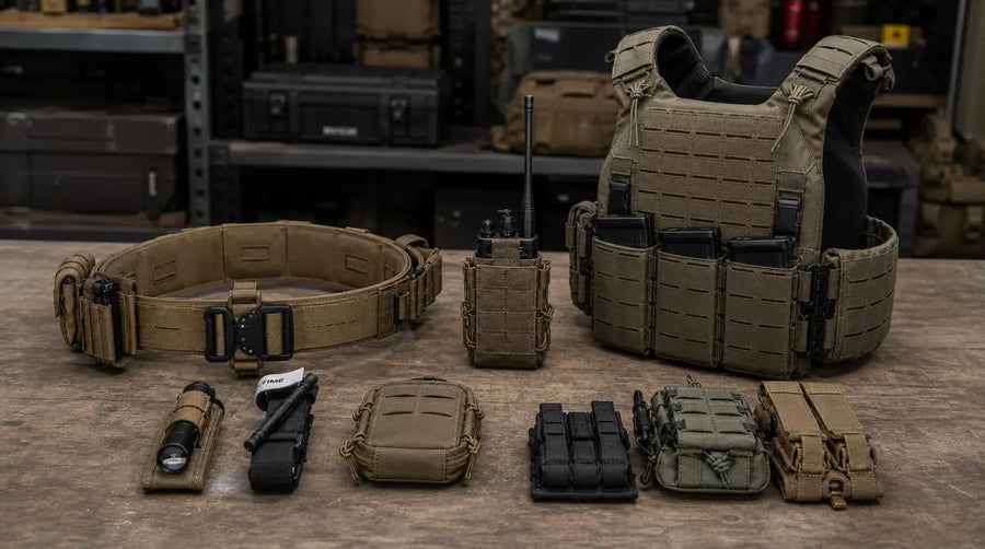 Porte-équipement MOLLE sur ceinturon ou gilet : comment trancher