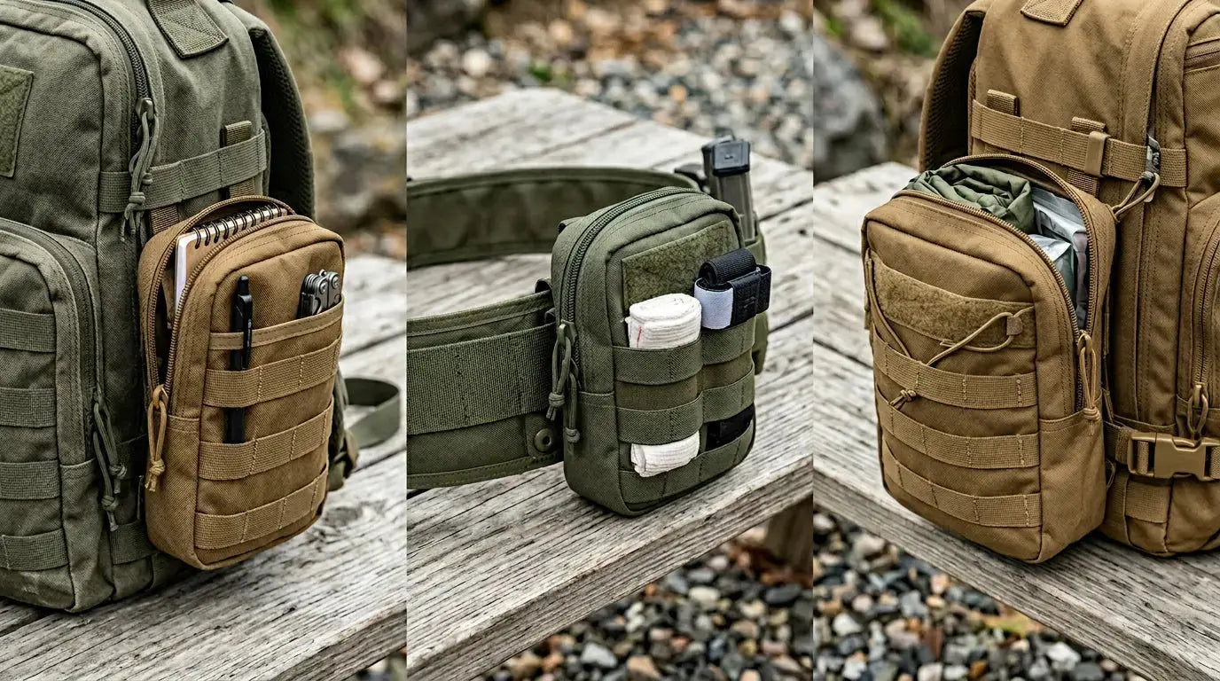 Quelle taille de pochette MOLLE choisir pour EDC, tir ou patrouille ?