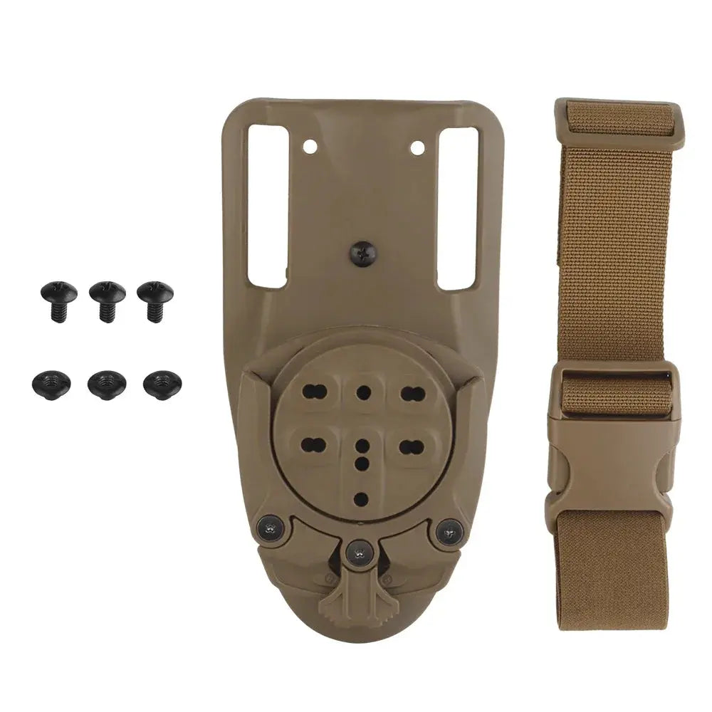 Adaptateur plaque de cuisse support holster à 360° avec sangle 