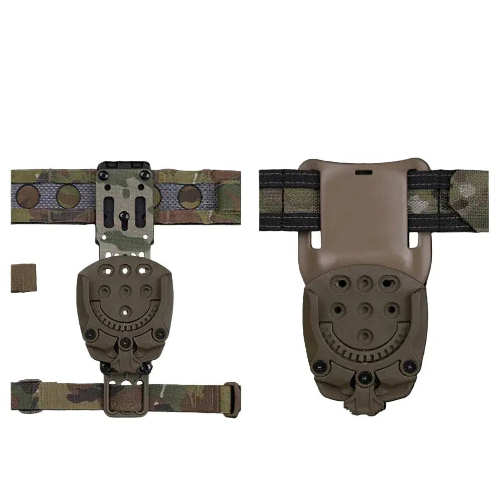 Adaptateur support holster tactique à 360° avec fixation MOLLE 