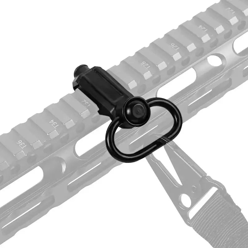 Attache sangle tactique QD rail picatinny avec bouton poussoir métal 