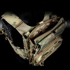 Back panel multi poches sac d'assaut pour gilet avec zip éclair Zone Tactique