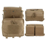 Back panel multi poches sac d'assaut pour gilet avec zip éclair Zone Tactique