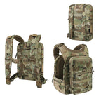 Backpanel tactique avec sangles détachables et poche hydratation 1.5L 
