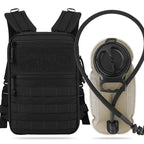 Backpanel tactique avec sangles détachables et poche hydratation 1.5L 