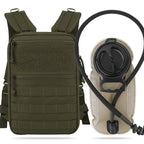Backpanel tactique avec sangles détachables et poche hydratation 1.5L 