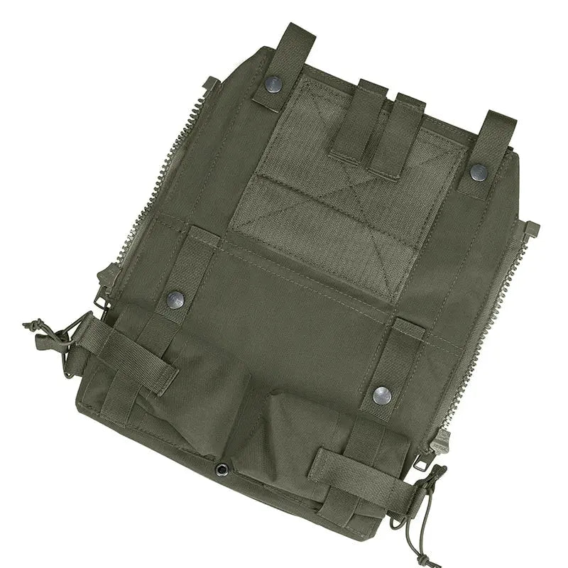 Backpanel zip et MOLLE tactique multiples poche rabat velcro Zone Tactique