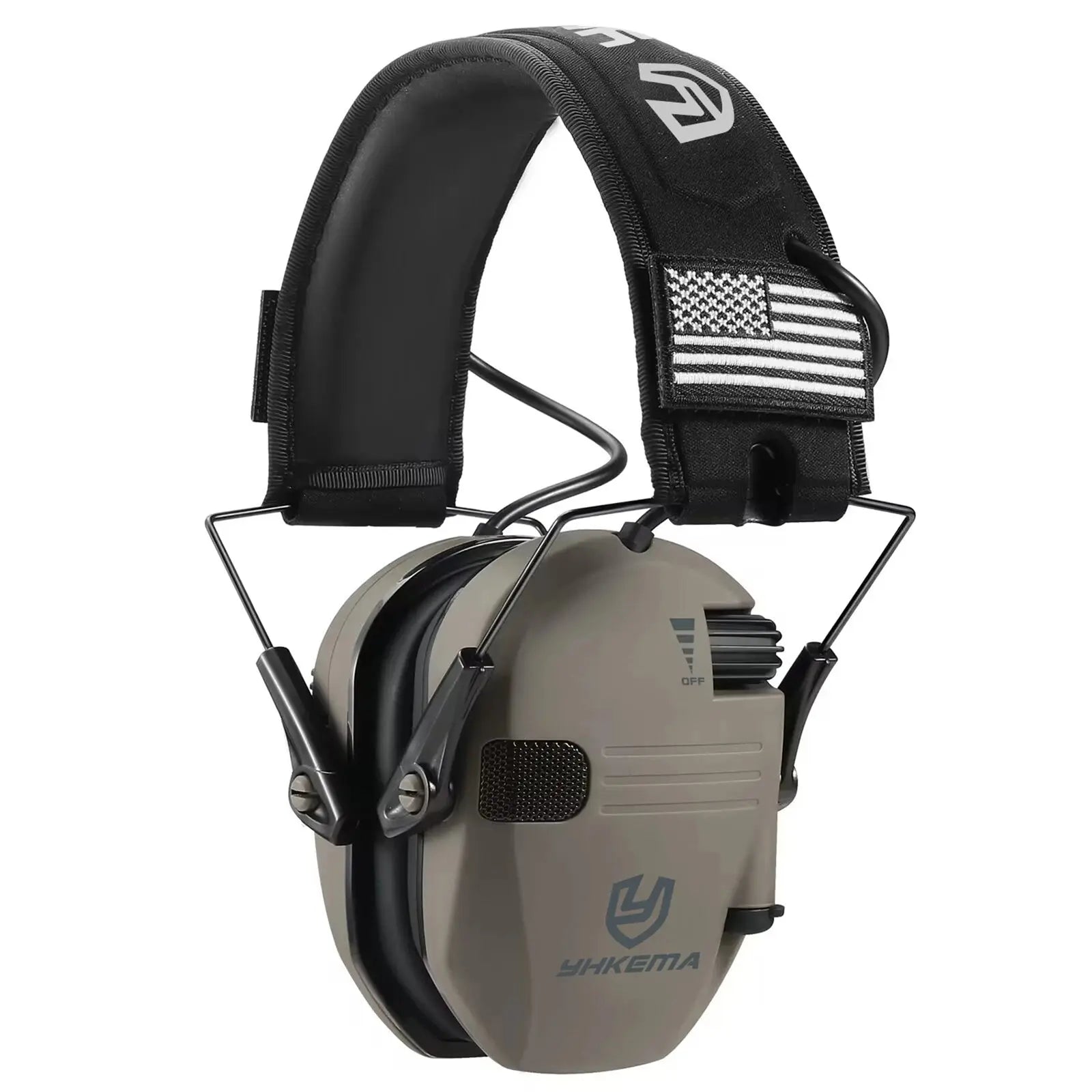Casque anti-bruit électronique actif pliable pour stand de tir 