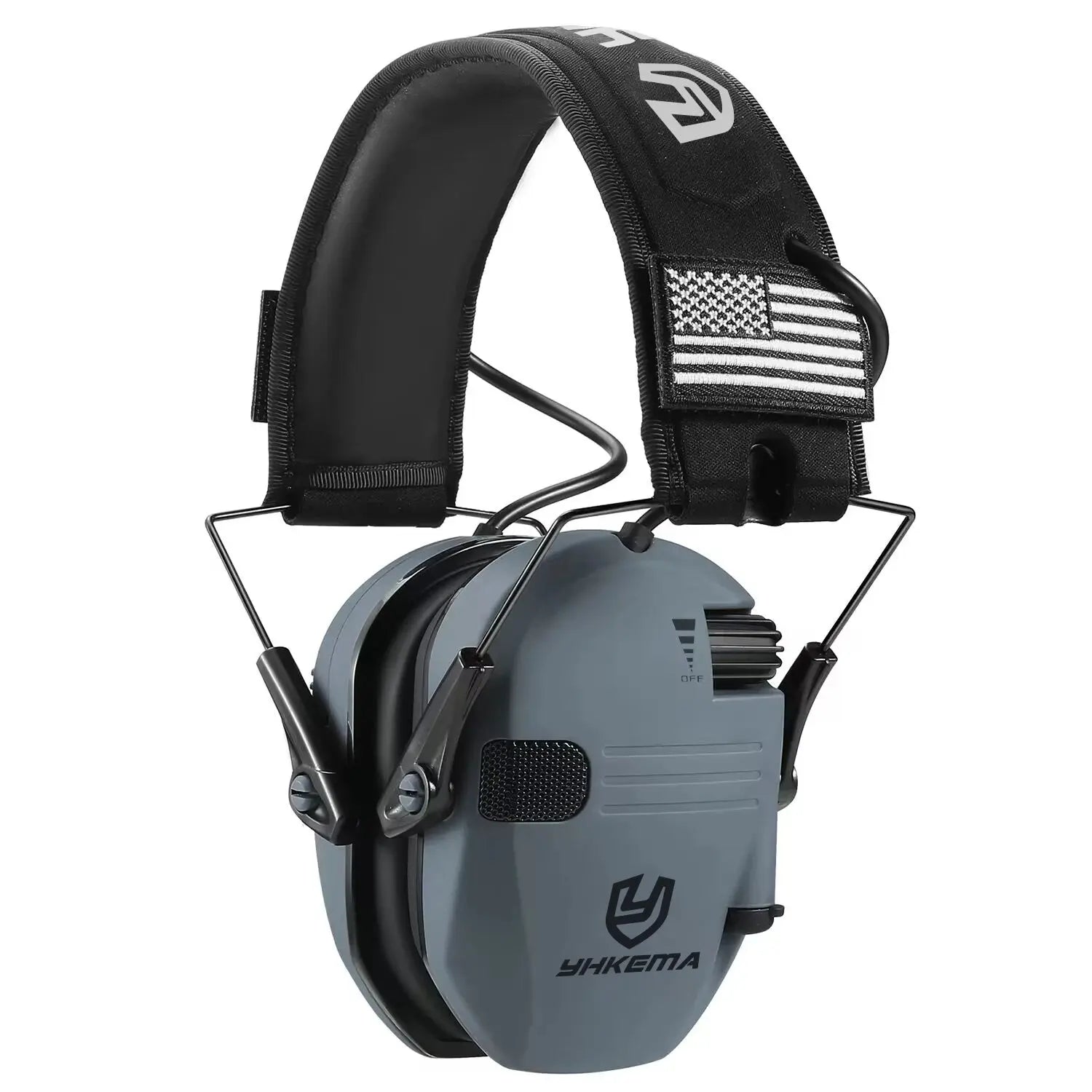 Casque anti-bruit électronique actif pliable pour stand de tir 