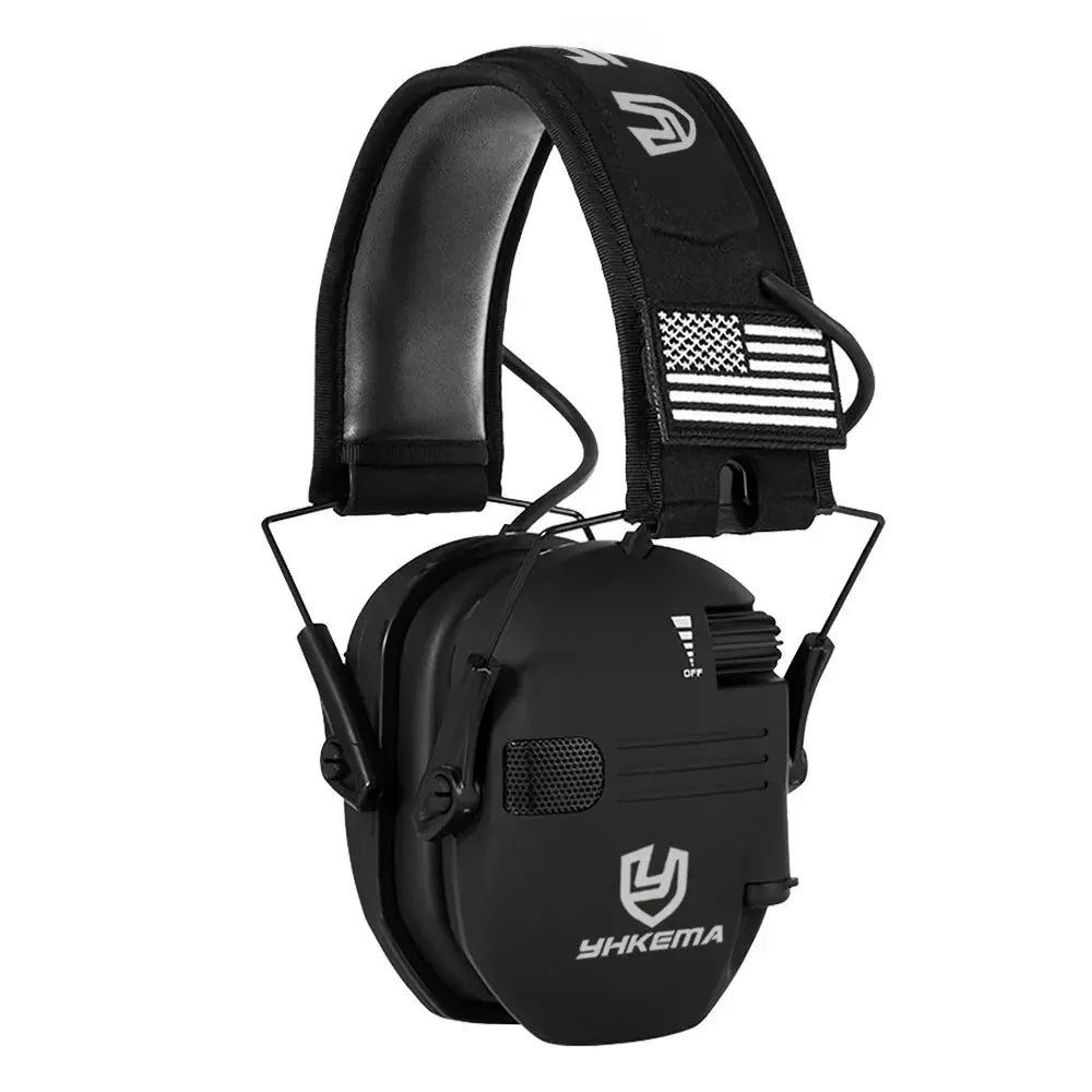 Casque anti-bruit électronique actif pliable pour stand de tir 