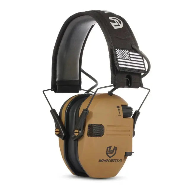Casque anti-bruit électronique actif pliable pour stand de tir 
