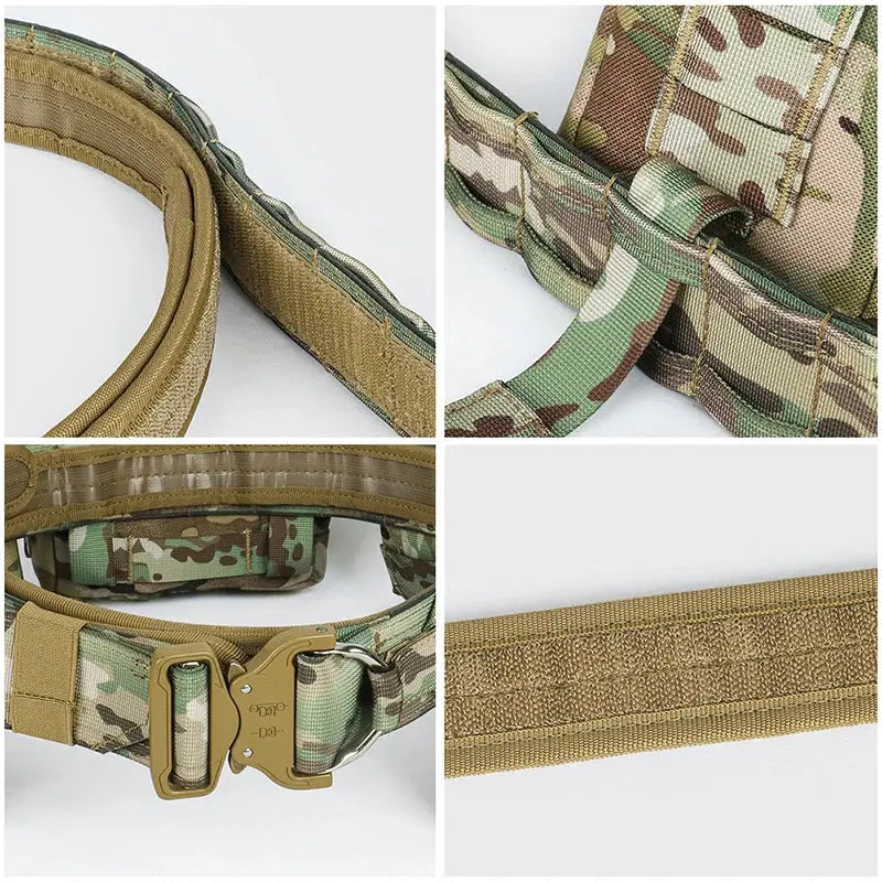 Ceinture tactique lourde MOLLE avec poches MOLLE et maintien renforcé Zone Tactique