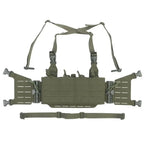 Chest rig tactique MOLLE avec harnais réglable et portes chargeurs 