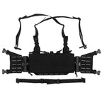 Chest rig tactique MOLLE avec harnais réglable et portes chargeurs 
