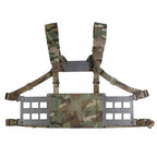 Chest rig tactique avec panneau VELCRO frontal et MOLLE latéral 