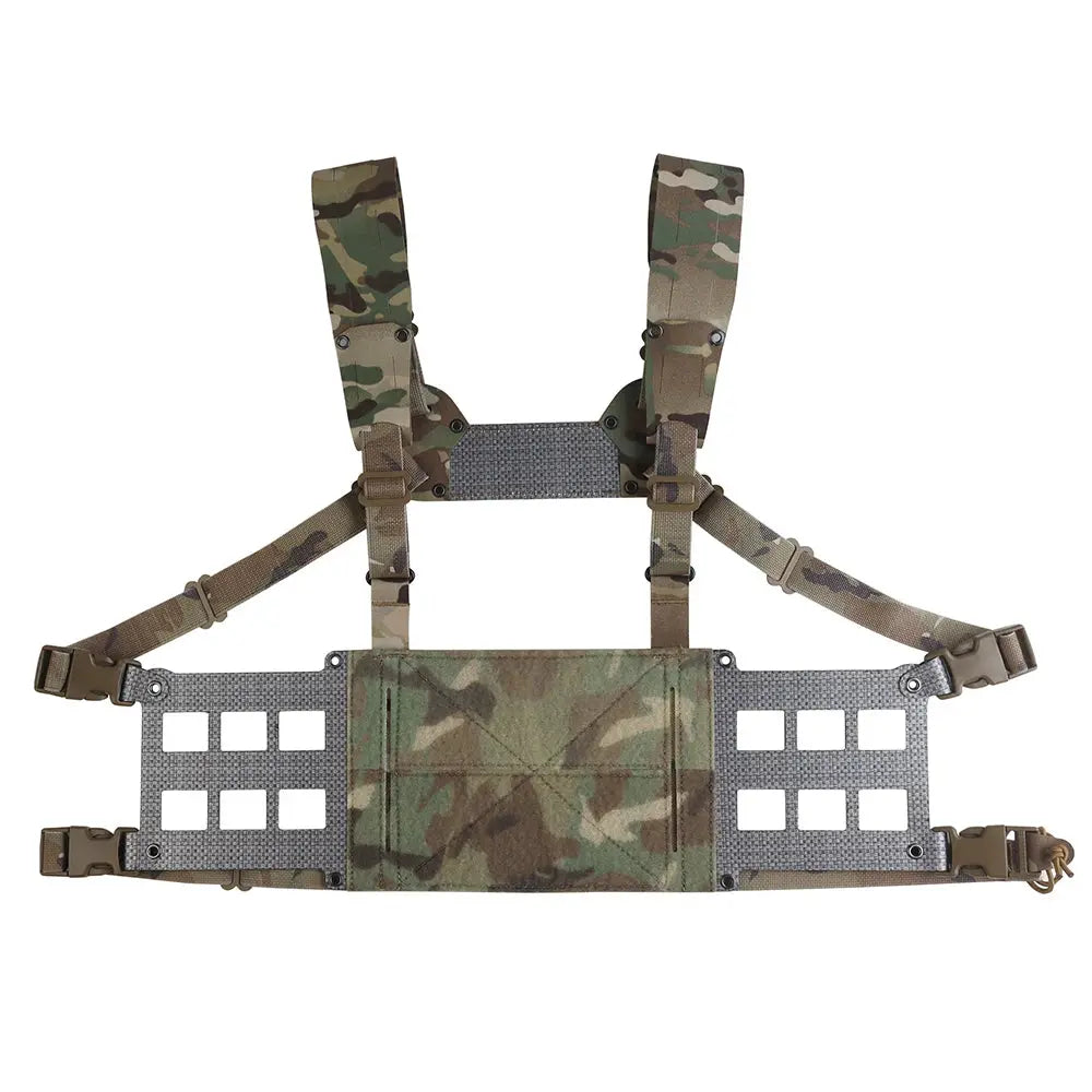 Chest rig tactique avec panneau VELCRO frontal et MOLLE latéral Zone Tactique
