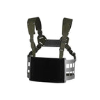 Chest rig tactique avec panneau VELCRO frontal et MOLLE latéral 