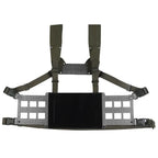 Chest rig tactique avec panneau VELCRO frontal et MOLLE latéral 