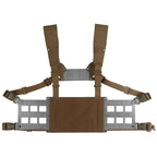 Chest rig tactique avec panneau VELCRO frontal et MOLLE latéral 