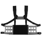 Chest rig tactique avec panneau VELCRO frontal et MOLLE latéral 
