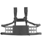 Chest rig tactique avec panneau VELCRO frontal et MOLLE latéral 