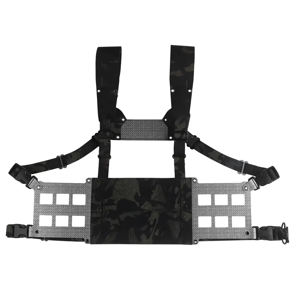 Chest rig tactique avec panneau VELCRO frontal et MOLLE latéral Zone Tactique