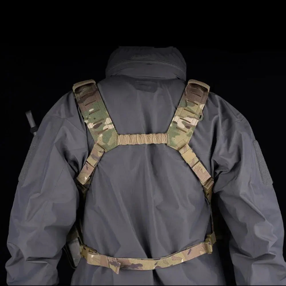 Chest rig tactique en nylon 500D avec bretelles renforcées Zone Tactique
