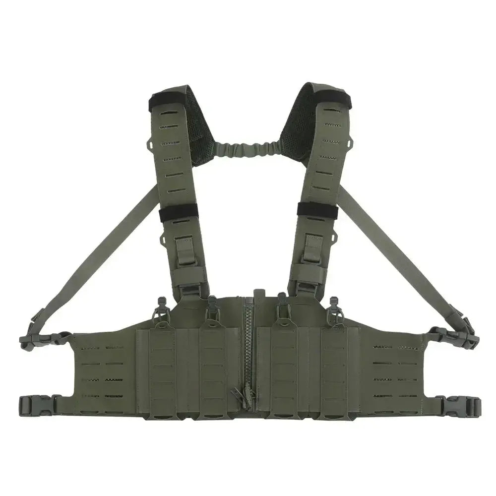 Chest rig tactique en nylon 500D avec bretelles renforcées Zone Tactique