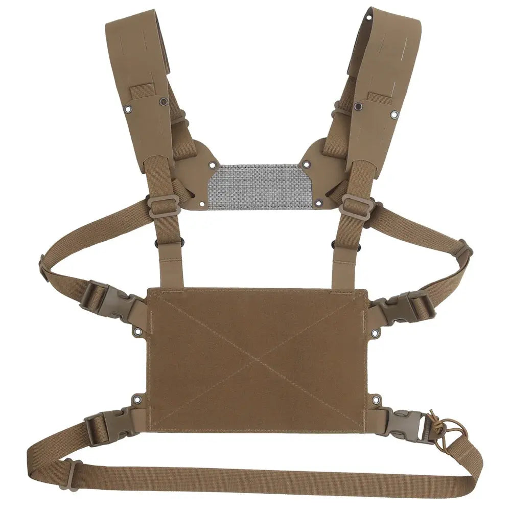 Chest rig tactique minimaliste panneau frontal VELCRO Zone Tactique