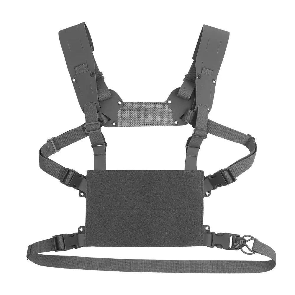 Chest rig tactique minimaliste panneau frontal VELCRO Zone Tactique