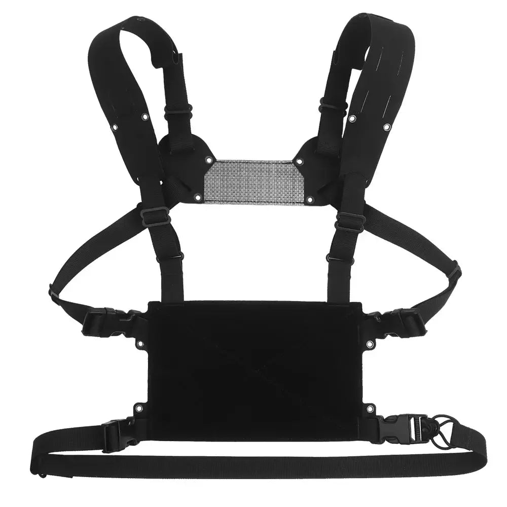 Chest rig tactique minimaliste panneau frontal VELCRO Zone Tactique