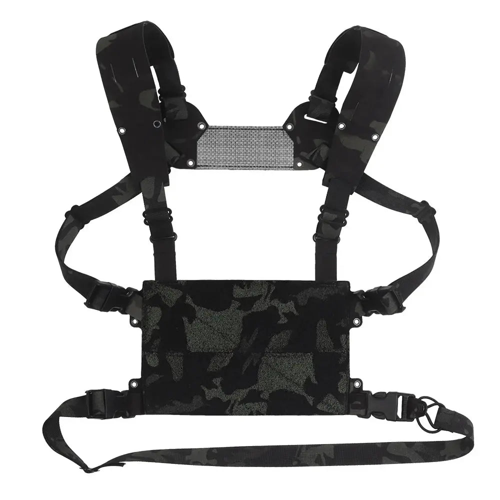Chest rig tactique minimaliste panneau frontal VELCRO Zone Tactique