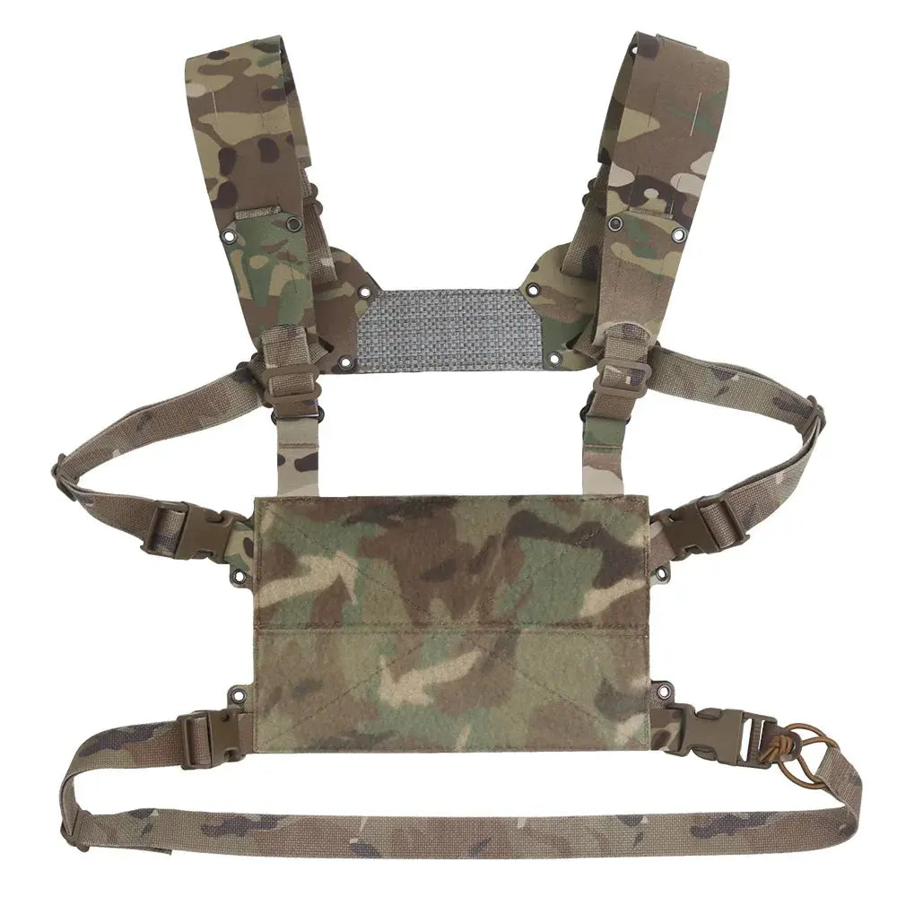 Chest rig tactique minimaliste panneau frontal VELCRO Zone Tactique
