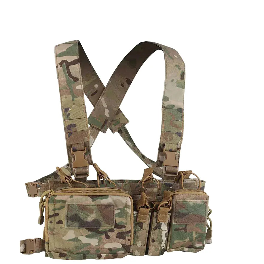Chest rig tactique modulaire avec portes équipements Zone Tactique
