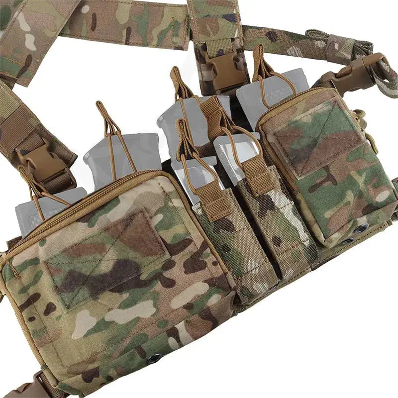 Chest rig tactique modulaire avec portes équipements Zone Tactique