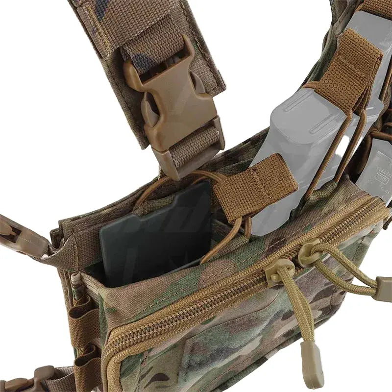 Chest rig tactique modulaire avec portes équipements Zone Tactique