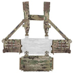 Chest rig tactique modulaire type ARC avec kit central à intégrer 