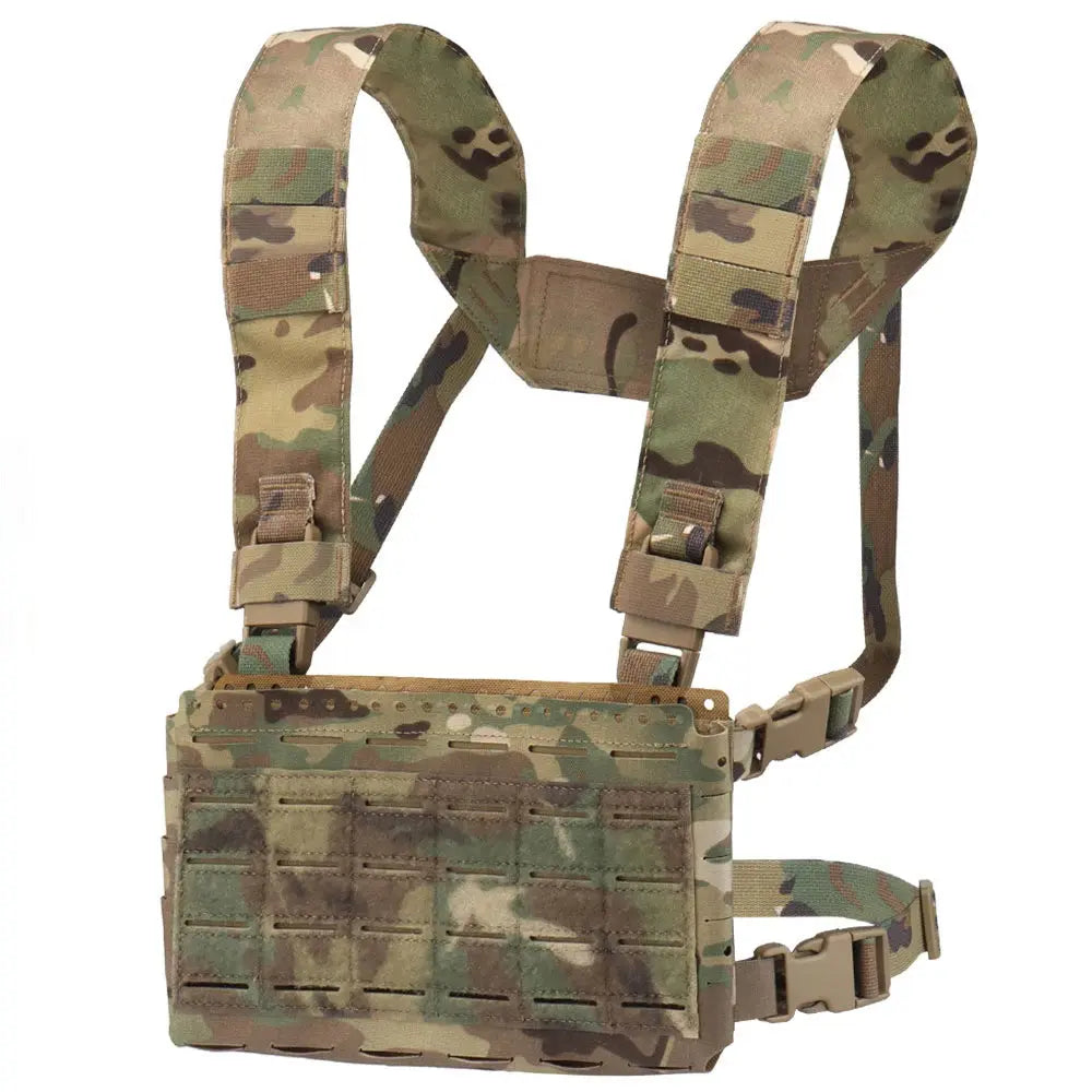 Chest rig tactique modulaire ultra léger avec harnais ceinture MOLLE - Zone Tactique