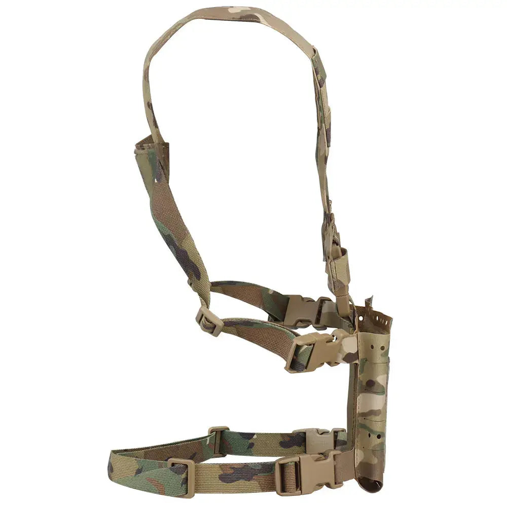 Chest rig tactique modulaire ultra léger avec harnais ceinture MOLLE - Zone Tactique