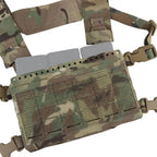Chest rig tactique modulaire ultra léger avec harnais ceinture MOLLE 