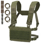 Chest rig tactique modulaire ultra léger avec harnais ceinture MOLLE 