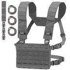 Chest rig tactique modulaire ultra léger avec harnais ceinture MOLLE 