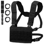 Chest rig tactique modulaire ultra léger avec harnais ceinture MOLLE 