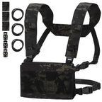 Chest rig tactique modulaire ultra léger avec harnais ceinture MOLLE 