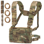 Chest rig tactique modulaire ultra léger avec harnais ceinture MOLLE 
