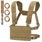 Chest rig tactique modulaire ultra léger avec harnais ceinture MOLLE 