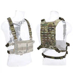 Chest rig tactique type panneau arrière backpanel MOLLE et sangles 