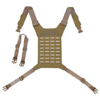 Chest rig tactique type panneau arrière backpanel MOLLE et sangles 