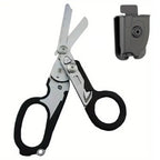 Ciseaux d'urgence multifonctions pliants avec support ceinture Zone Tactique